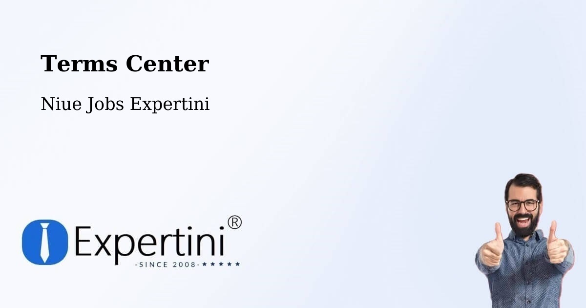 Terms of Service – Alofi - Niue Jobs Expertini